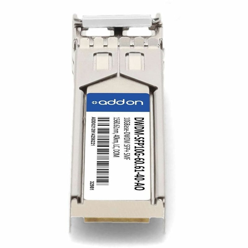 AddOn Cisco DWDM-SFP10G-60.61 Compatible TAA 10GBase-DWDM SFP+ Transceiver C-Band 100GHz (SMF, 1560.61nm, 40km, LC, DOM) - Thumbnail 4