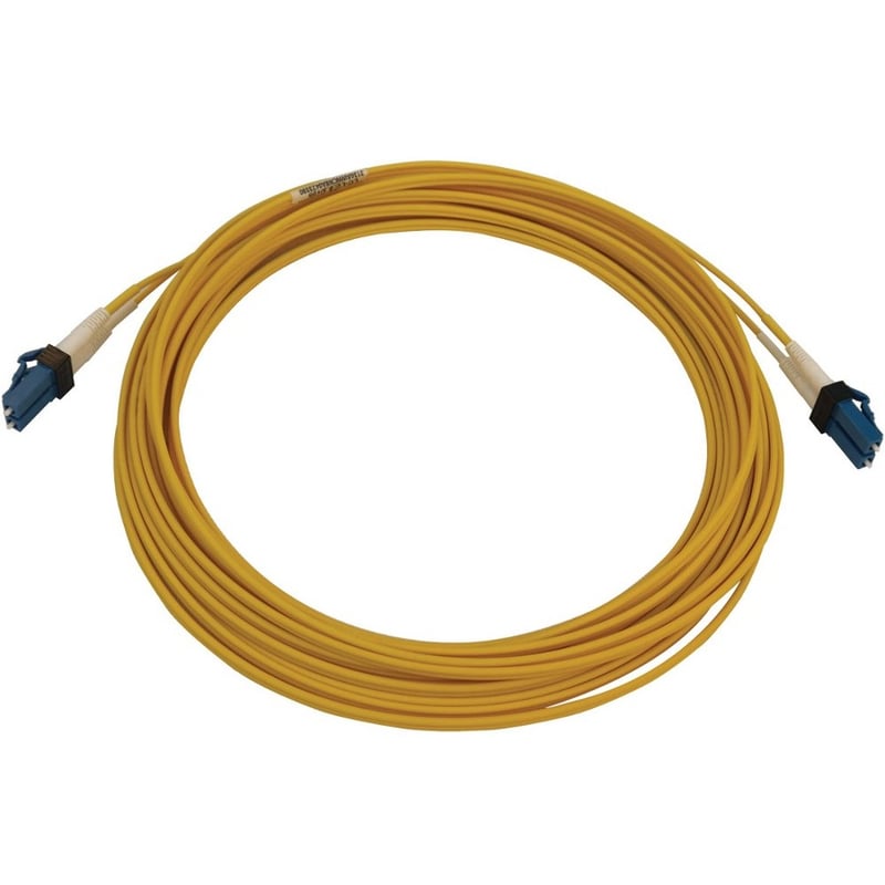 Eaton Tripp Lite Series 400G Duplex Singlemode 9/125 OS2 Switchable Fiber Optic Cable (LC/UPC M/M), LSZH, Yellow, 7 m (23 ft.) - Thumbnail 2