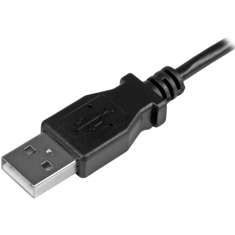 StarTech.com 0.5 m Left Angle Micro USB Cable - Charge and Sync Cable - USB to Micro USB - 24 AWG - Thumbnail 3