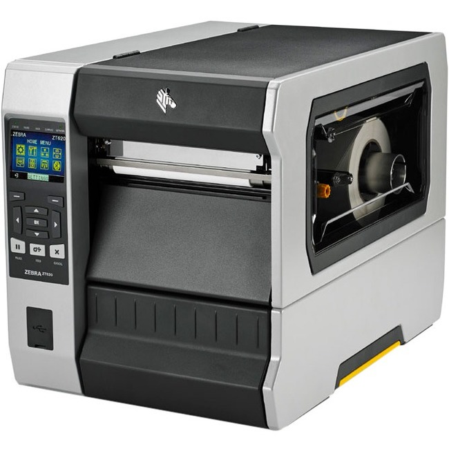 Zebra ZT620 Industrial Direct Thermal/Thermal Transfer Printer - Monochrome - Label Print - USB - Serial - Bluetooth - TAA Compliant - Thumbnail 1