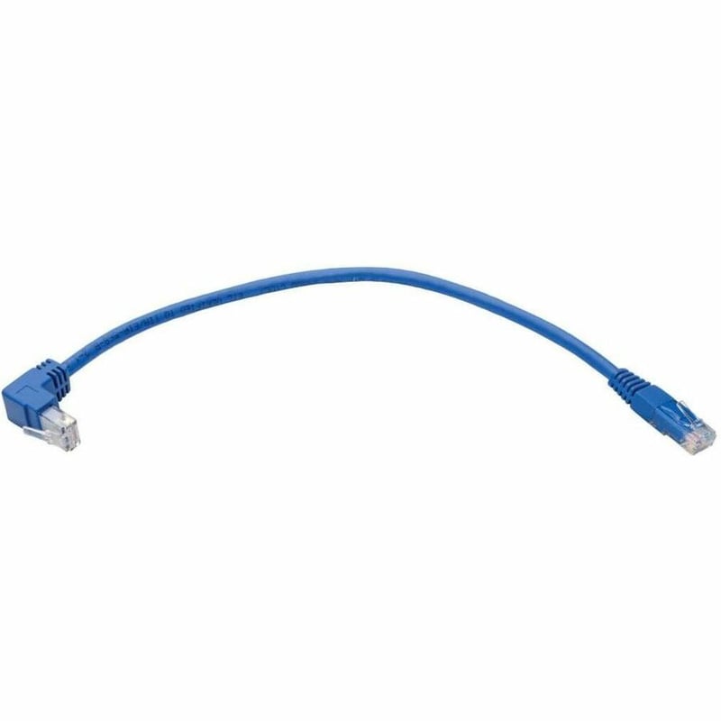 Eaton Tripp Lite Series Up-Angle Cat6 Gigabit Molded UTP Ethernet Cable (RJ45 Right-Angle Up M to RJ45 M), Blue, 1 ft. (0.31 m) - Thumbnail 3