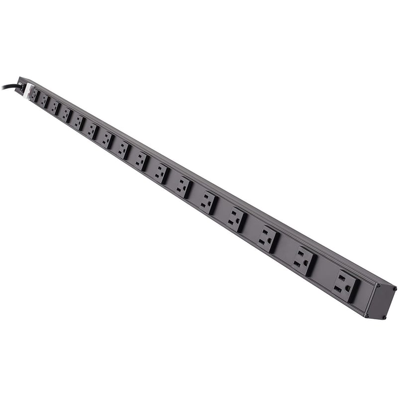 Tripp Lite by Eaton 16-Outlet Vertical Power Strip 120V 15A NEMA 5-15P 15 ft. (4.57 m) Cord 48 in. Black Housing - Thumbnail 1