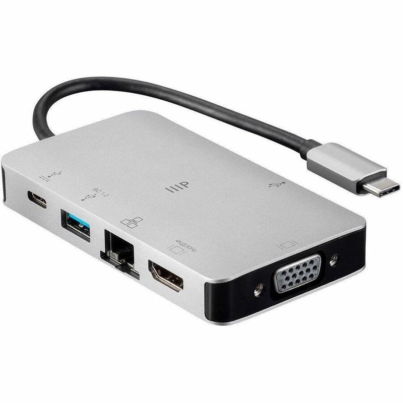 MONOPRICE CONSUL SERIES USB-C HDMI ADAPTER WITH VGA, GIGABIT ETHERNET, 2-PORT US - Thumbnail 2