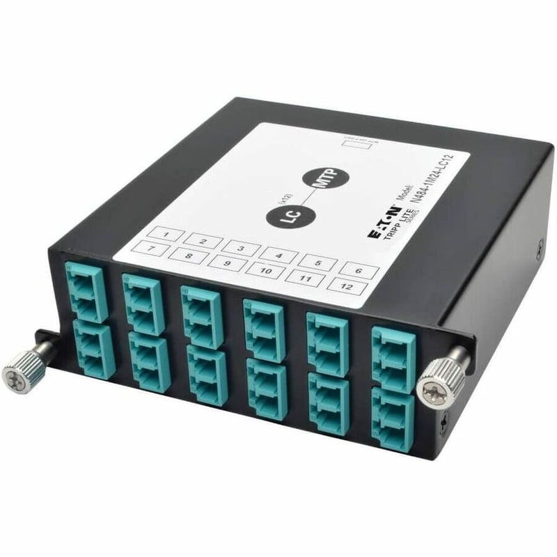 Tripp Lite by Eaton 100Gb/120Gb to10Gb Breakout Cassette 24-Fiber OM4 MTP/MPO ( Male with Pins ) to ( x12 ) LC Duplex - Thumbnail 5