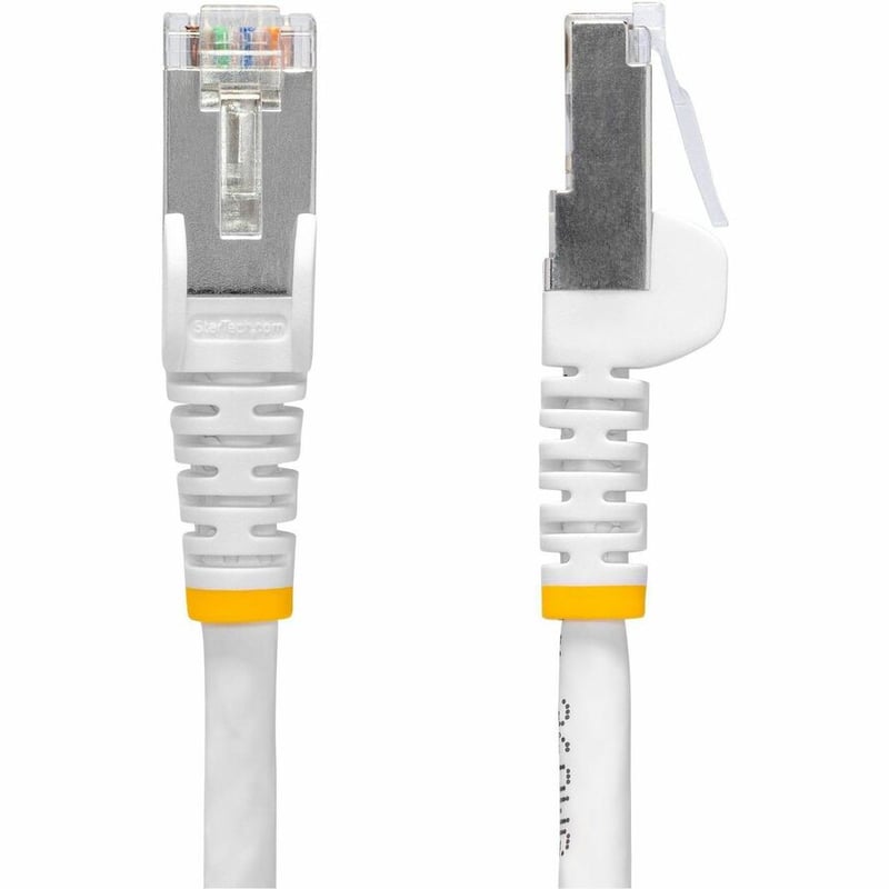 StarTech.com 50ft White CAT8 Ethernet Cable, Snagless RJ45, 25G/40G 2000MHz, 100W PoE, S/FTP, 26AWG Pure Bare Copper, LSZH Network Patch Cord - Thumbnail 2