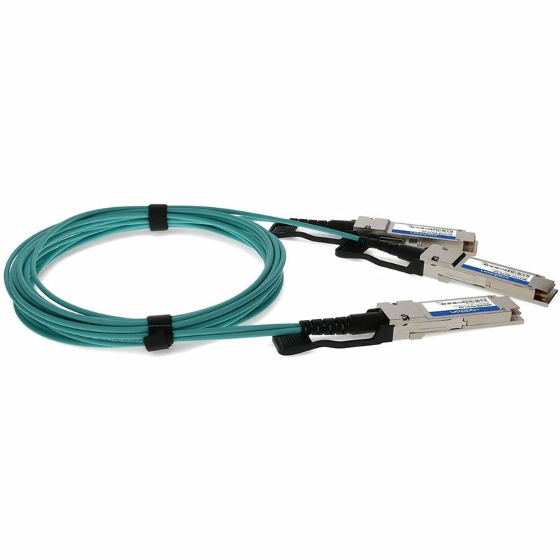 AddOn Mellanox&reg; MFS1S50-H015V Compatible TAA 200G-AOC QSFP56 to 2xQSFP56 Infiniband HDR Active Optical Cable (850nm, MMF, 15m, LSZH) - Thumbnail 5