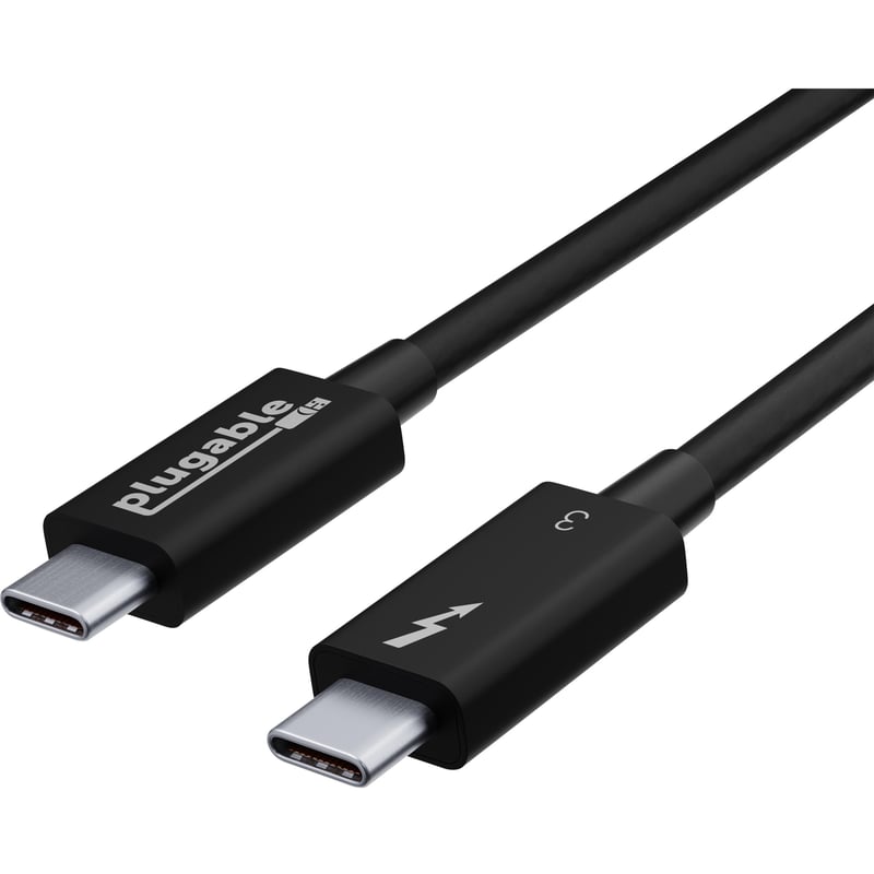 Plugable Thunderbolt 3 Cable 40Gbps Supports 100W (20V, 5A) Charging - Thumbnail 1