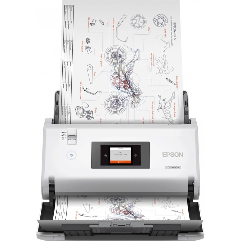 Epson DS-32000 Large Format Sheetfed Scanner - 1200 dpi Optical - Thumbnail 1