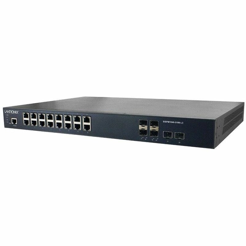 LAYER3 MGD HARDENED POE+ SW16 10/100/1000BT POE+ SFP2 1G/10G SFP+ - Thumbnail 1