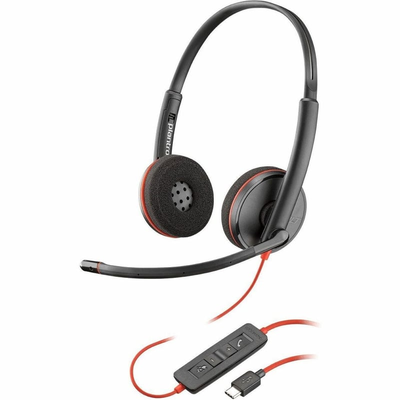 POLY BLACKWIRE 3220 USB-C HS ON-EAR MONO HEADSET - WIRED - USB-C - Thumbnail 1