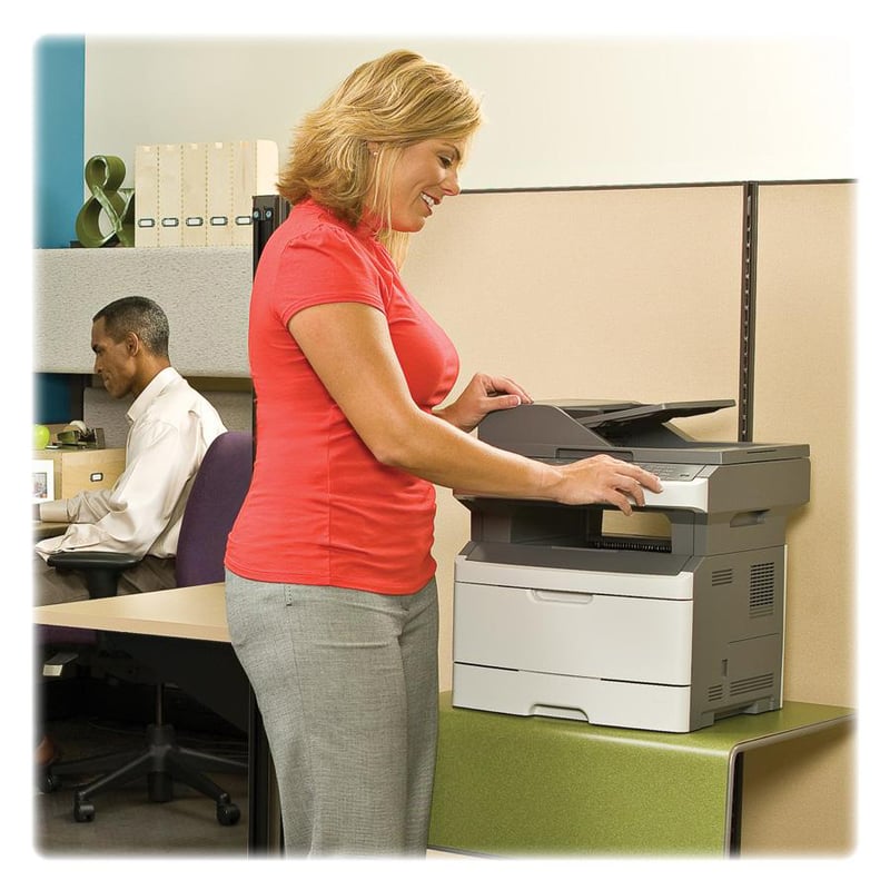 Lexmark X264DN Laser Multifunction Printer - Monochrome - Gray - Thumbnail 4