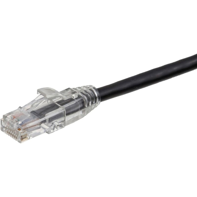 Axiom 150FT CAT6 UTP 550mhz Patch Cable Clear Snagless Boot (Black) - TAA Compliant