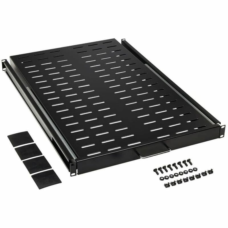 Tripp Lite by Eaton SmartRack Sliding Steel Rack Shelf - 1U, Vented, 28.3 in. Deep, Holds up to 50 lb. (23 kg) - Thumbnail 4