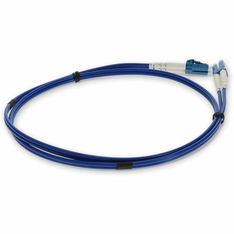 AddOn 3m LC (Male) to LC (Male) Blue OS2 Duplex Fiber OFNR (Riser-Rated) Armored Patch Cable - Thumbnail 5
