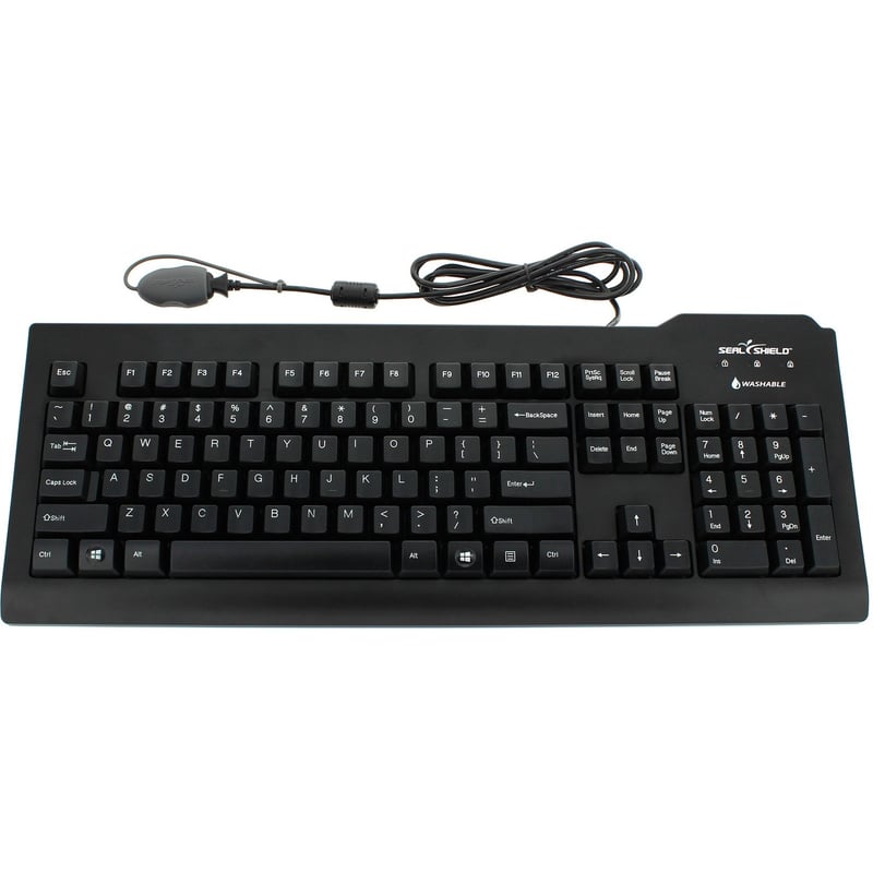 SEAL SHIELD CLEAN KEYBOARD UNIVERSAL USB QWERTY US ENGLISH - Thumbnail 1