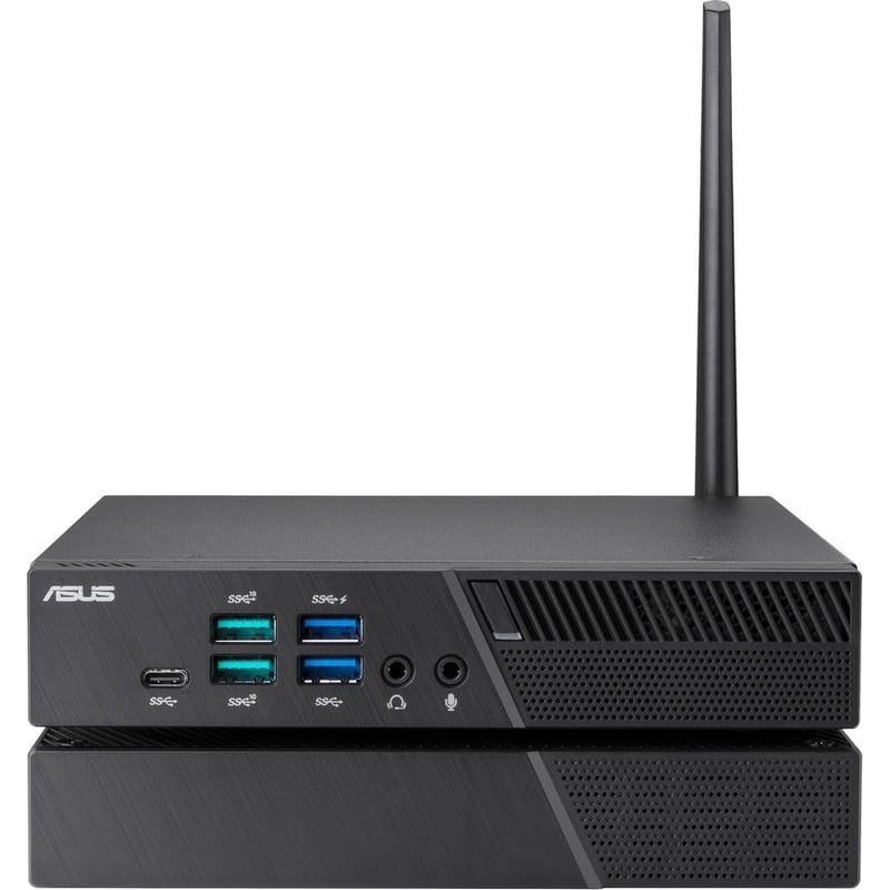 Asus miniPC PB60-B5641MD Desktop Computer - Intel Core i5 9th Gen i5-9500T Hexa-core (6 Core) 2.20 GHz - 8 GB RAM DDR4 SDRAM - 256 GB M.2 PCI Express NVMe SSD - Mini PC - Black - Thumbnail 4