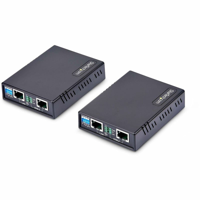 StarTech.com VDSL2 Ethernet Extender Kit, Network Extension Up to 0.6mi (1km), Long Range LAN Repeater over RJ11/CAT5e/CAT6, Up to 300Mbps - Thumbnail 1