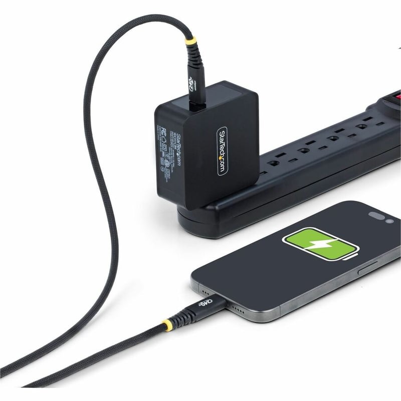 USB-C CABLE USB-IF CERTIFIED 240W PD/SILICONE JACKET/RUGGED - Thumbnail 3