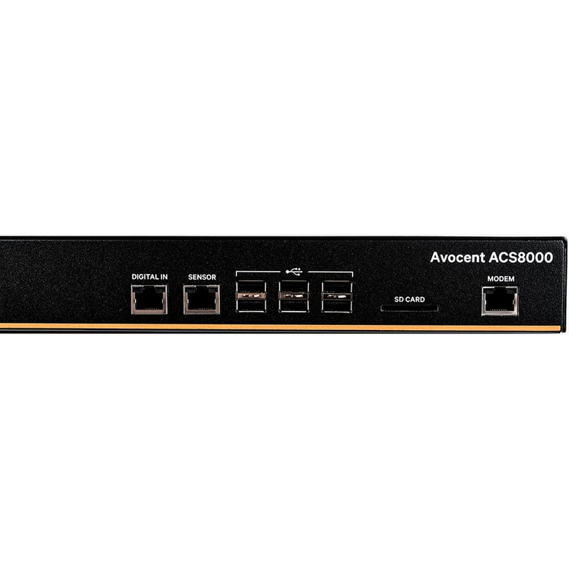 Vertiv Avocent 32-port ACS8000 Console System with dual AC Power Supply and analog modem, non-TAA - Thumbnail 3