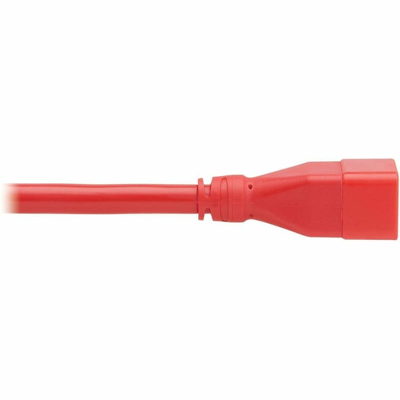 POWER EXTENSION CORD C20 C19 HEAVY-DUTY 20A 250V 12 AWG RED 2FT - Thumbnail 4