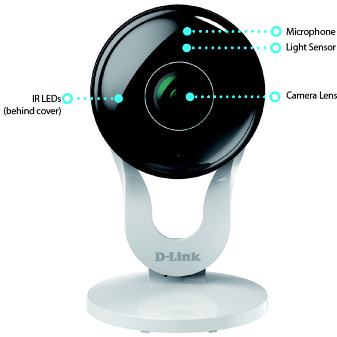 D-Link mydlink DCS-8300LH HD Network Camera - Monochrome, Color - Thumbnail 3