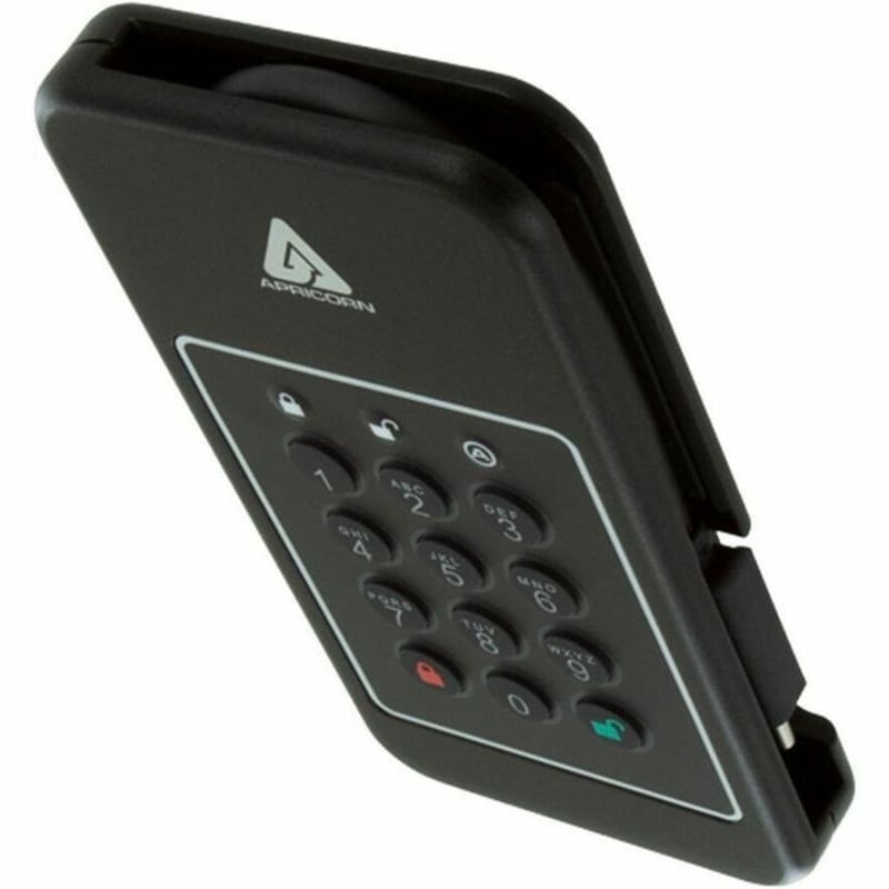 Apricorn Aegis 500 GB Portable Hard Drive - External - PCI Express NVMe - Thumbnail 3