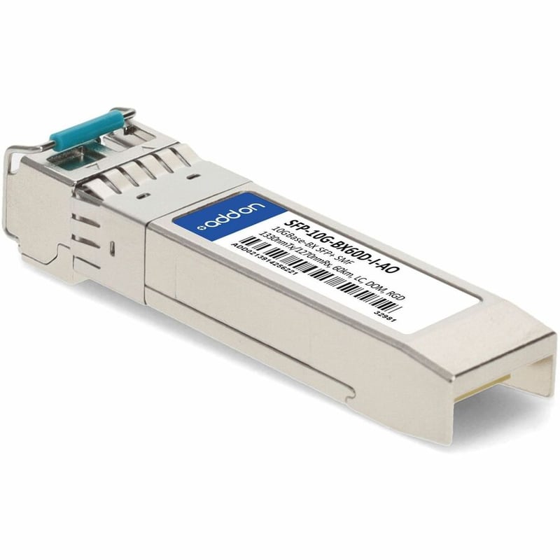 AddOn Cisco® SFP-10G-BX60D-I Compatible TAA 10GBase-BX SFP+ Transceiver (SMF, 1330nmTx/1270nmRx, 60km, LC, DOM, -40 to 85C) - Thumbnail 3