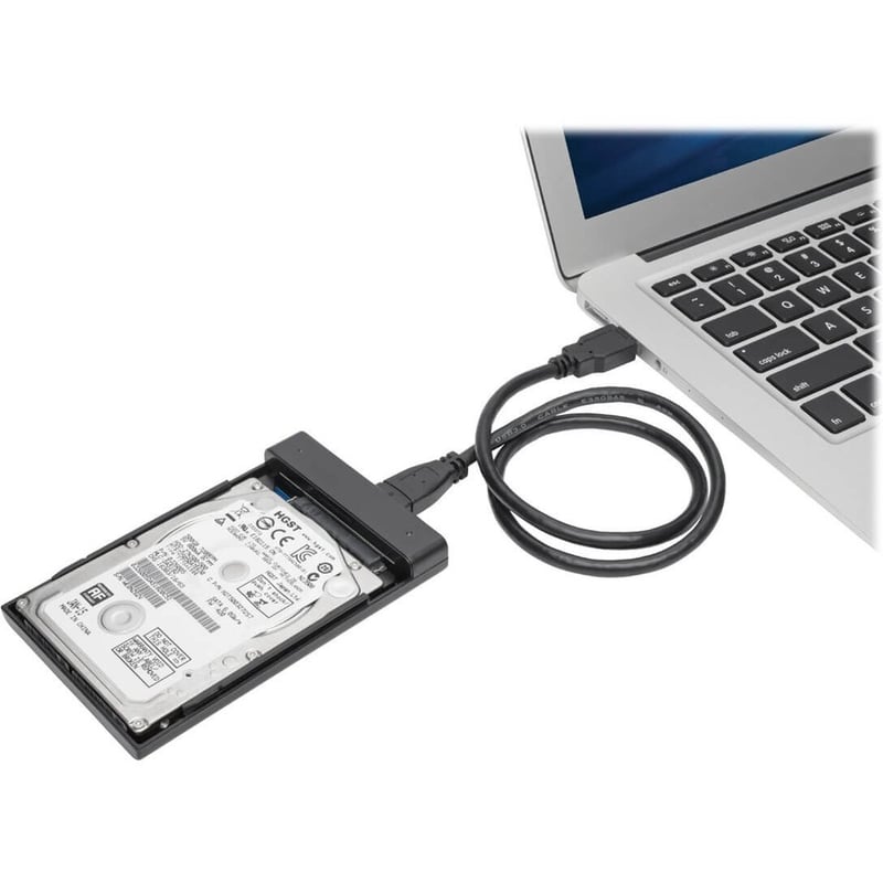 Eaton Tripp Lite Series USB 3.0 SuperSpeed External 2.5 in. SATA Hard Drive Enclosure with Built-In Cable and UASP Support - Thumbnail 2