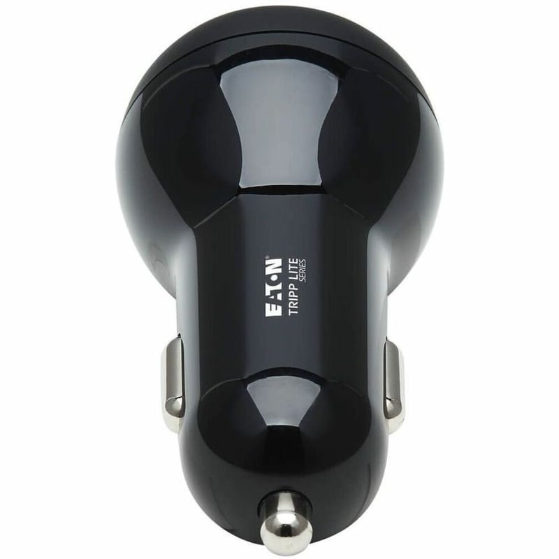 Tripp Lite by Eaton Dual-Port USB Car Charger with 39W Charging - USB-C (27W) PD 3.0 USB-A (12W) Black - Thumbnail 5