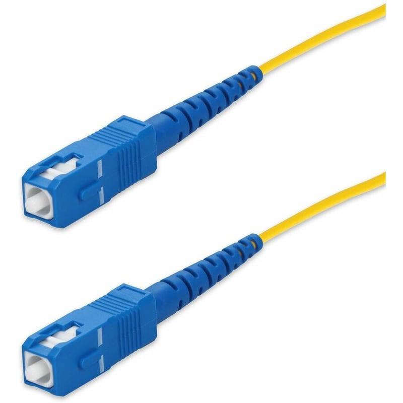 AddOn 50m SC to SC Yellow OS2 Simplex OFNR (Riser-Rated) SMF Fiber Patch Cable - Thumbnail 2