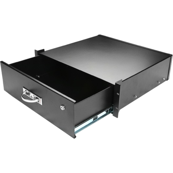 Claytek 3U Sliding Drawer with Key Lock - Thumbnail 3