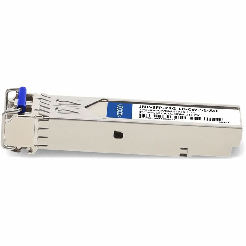 AddOn Juniper Networks® Compatible TAA 25GBase-CWDM SFP28 Transceiver (SMF, 1510nm, 10km, LC, DOM) - Thumbnail 2