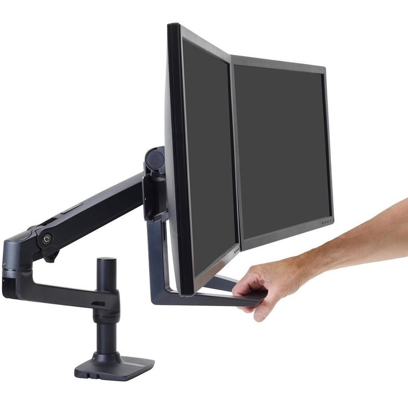 Ergotron LX Dual Direct Handle Kit (Matte Black) - Thumbnail 3