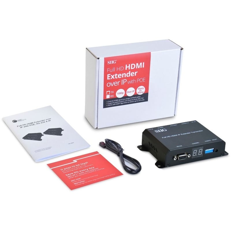 Full HD HDMI Extender over IP with PoE/RS-232 & IR - Encoder (TX) - Thumbnail 3