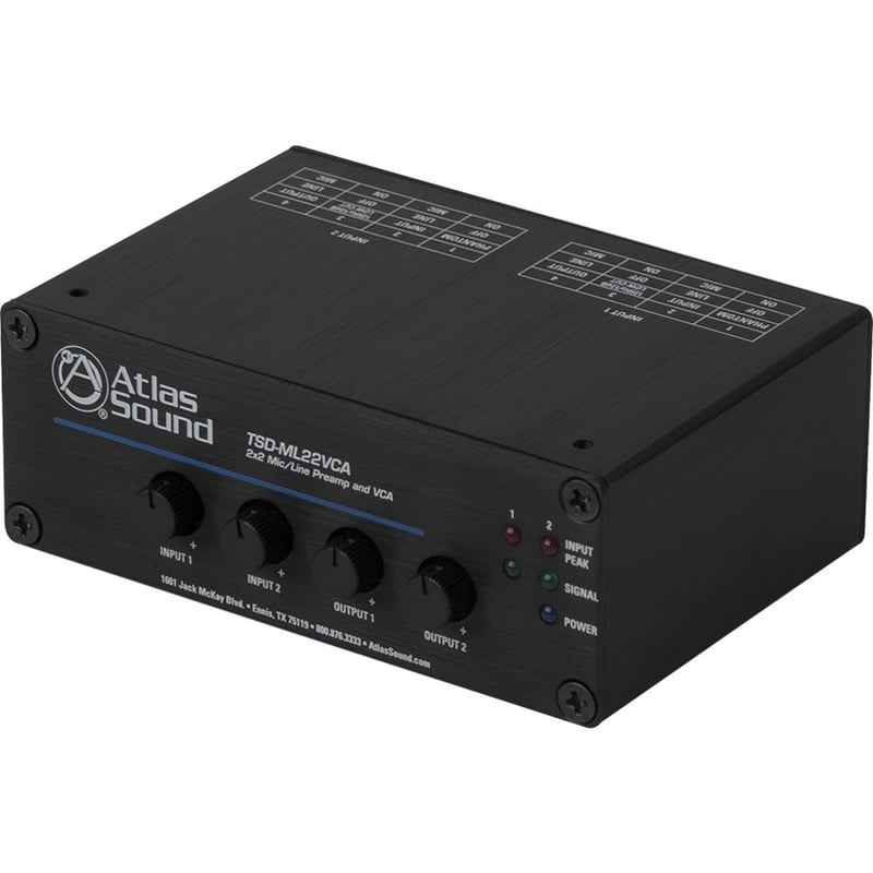 AtlasIED TSD-ML22VCA Preamplifier - Black - Thumbnail 2