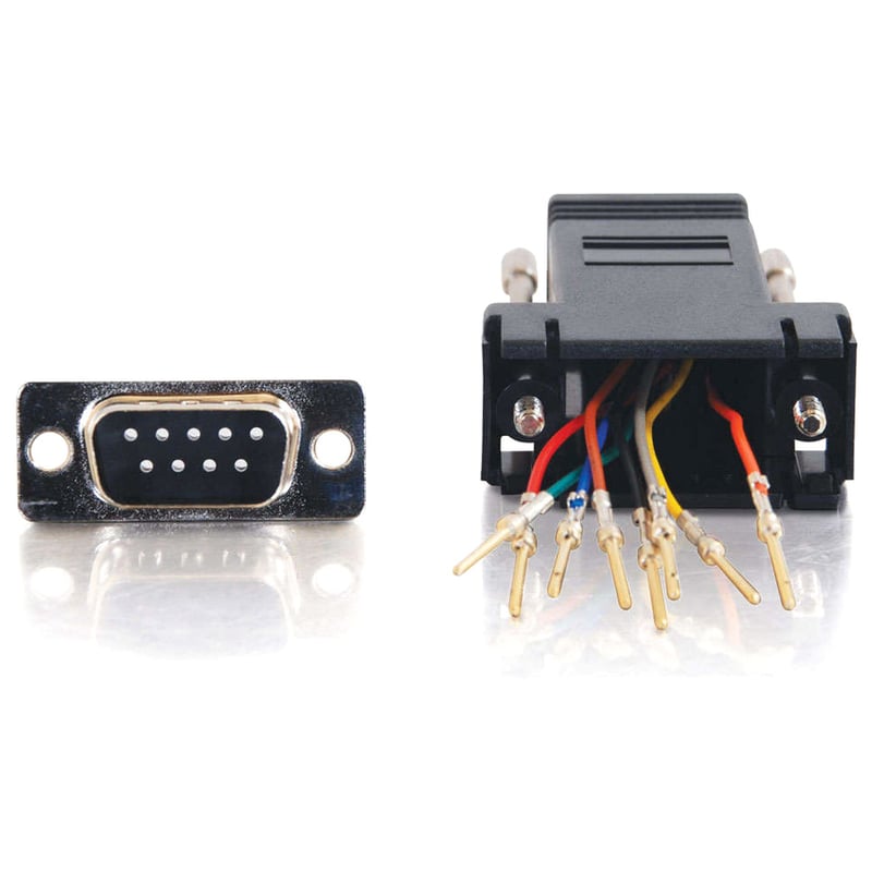 MODULAR ADAPTER - RJ-45 LEFT CONNECTOR - FEMALE LEFT GENDER - DB9 RIGHT CONNECTO - Thumbnail 2