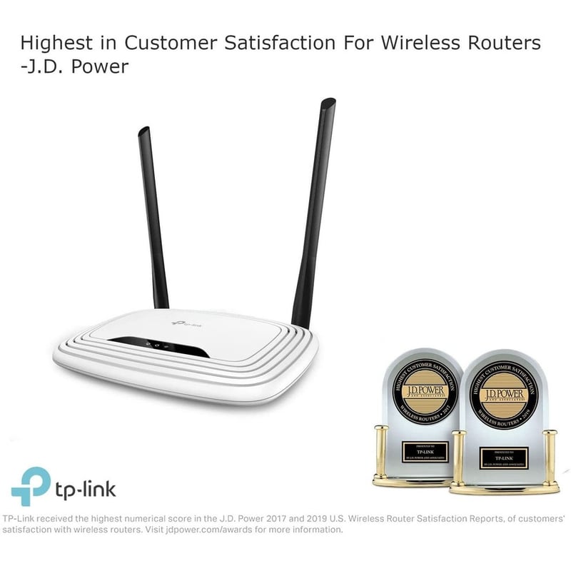 TP-LINK TL-WR841N - Wireless N300 Home Router, 300Mpbs, IP QoS, WPS Button - Thumbnail 3