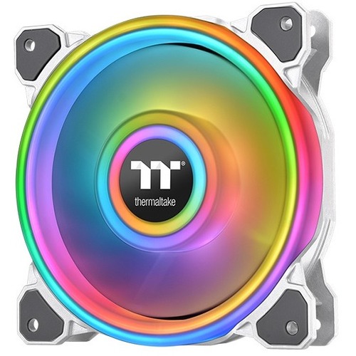Thermaltake Riing Quad 12 RGB Radiator Fan TT Premium Edition Single Fan Pack - White - 1 Pack - Thumbnail 1