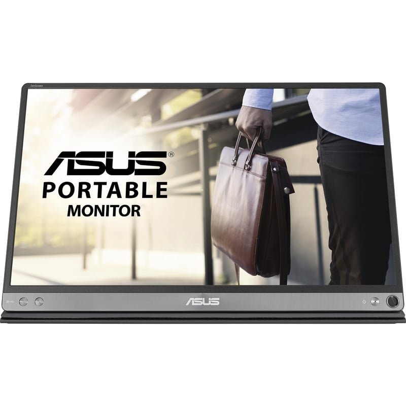 Asus ZenScreen MB16AC 16" Class Full HD LCD Monitor - 16:9 - Dark Gray, Black - Thumbnail 1