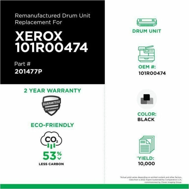 Clover Imaging Remanufactured Drum Unit for Xerox 101R00474 - Thumbnail 3