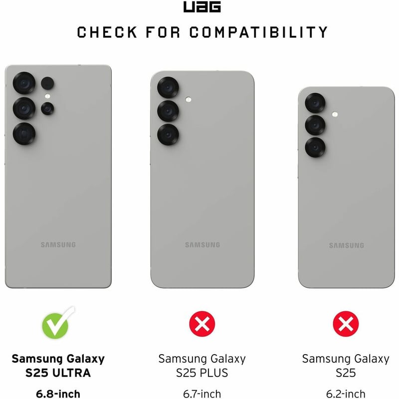 Urban Armor Gear Pathfinder Clear Galaxy S25 Ultra Case - Ash - Thumbnail 2