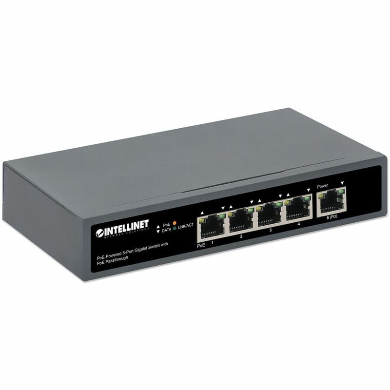 POE-POWERED 5-PORT GIGABIT SWITCH WITH POE PASSTHROUGH - Thumbnail 5