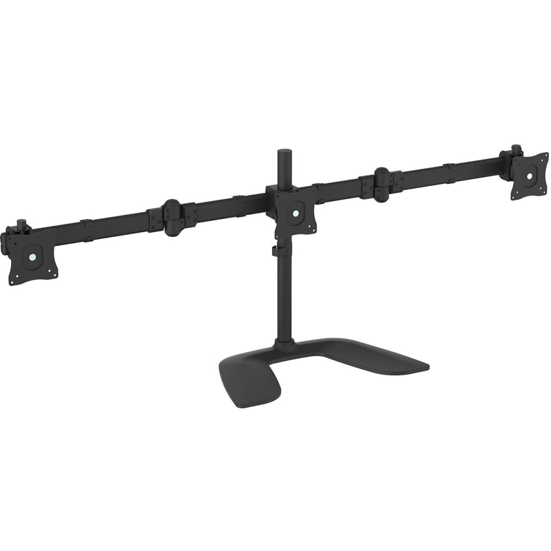 StarTech.com Triple Monitor Stand, Crossbar, Steel & Aluminum, For VESA Mount Monitors up to 27"(17.6lb/8kg), Monitor Stand, 3 Monitor Arm - Thumbnail 1
