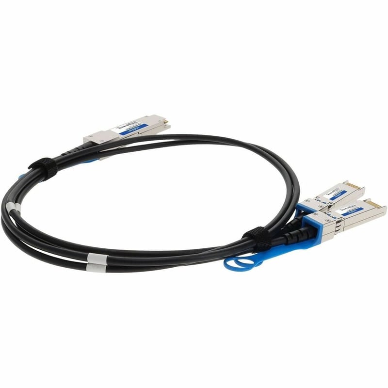 AddOn Solarflare® SOLR-QSFP2SFP-5MP Compatible TAA Compliant 20GBase-CU QSFP+ to 2xSFP+ Direct Attach Cable (Passive Twinax, 5m) - Thumbnail 5