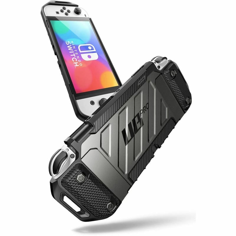 SUP Nintendo Switch OLED Unicorn Beetle PRO Dockable Grip Case-Black - Thumbnail 1