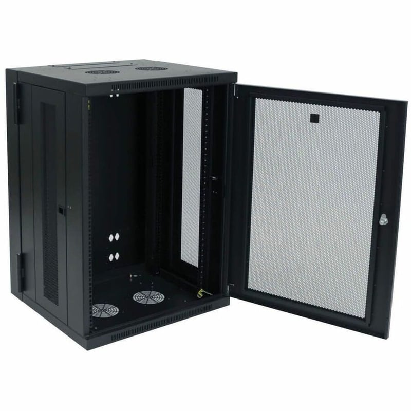Tripp Lite by Eaton SmartRack 18U Low-Profile Switch-Depth Wall-Mount Rack Enclosure Cabinet Hinged Back - Thumbnail 3