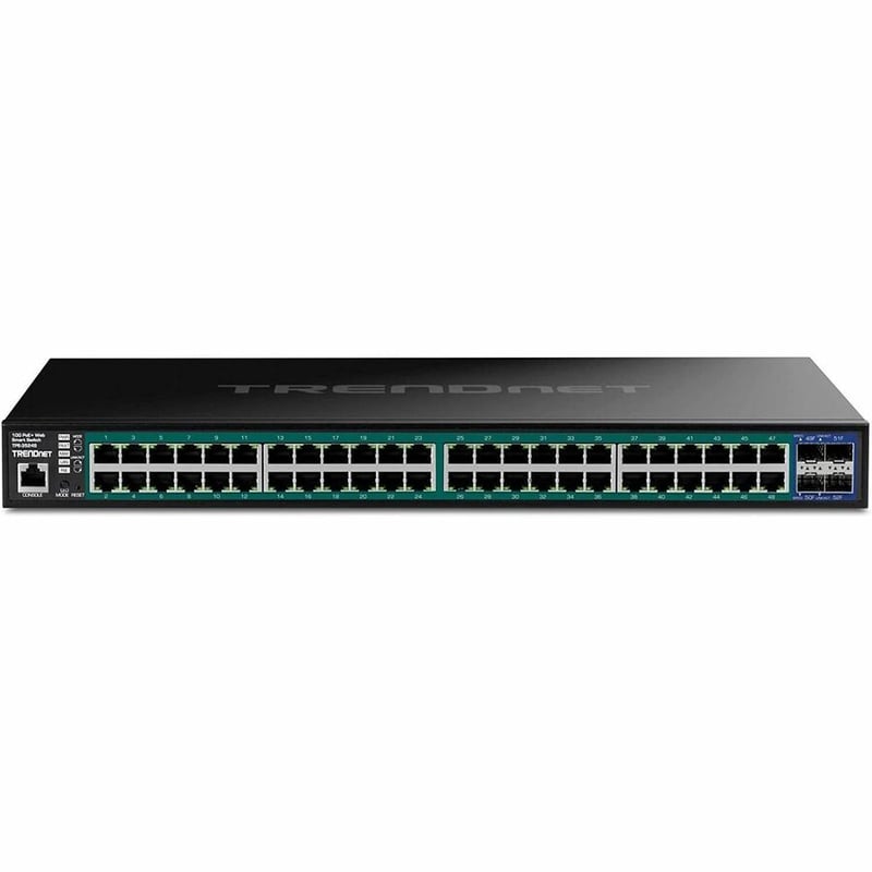 TRENDnet 52-Port Gigabit Web Smart PoE+ Switch with 10G SFP+ Slots - Thumbnail 4