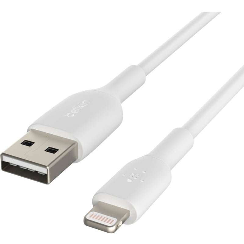 Belkin BoostCharge Lightning to USB-A Cable (3 meter / 9.9 foot, White) - Thumbnail 5