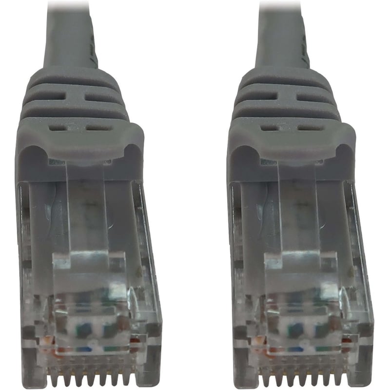 Eaton Tripp Lite Series Cat6a 10G Snagless Molded UTP Ethernet Cable (RJ45 M/M), PoE, Gray, 2 ft. (0.6 m) - Thumbnail 2