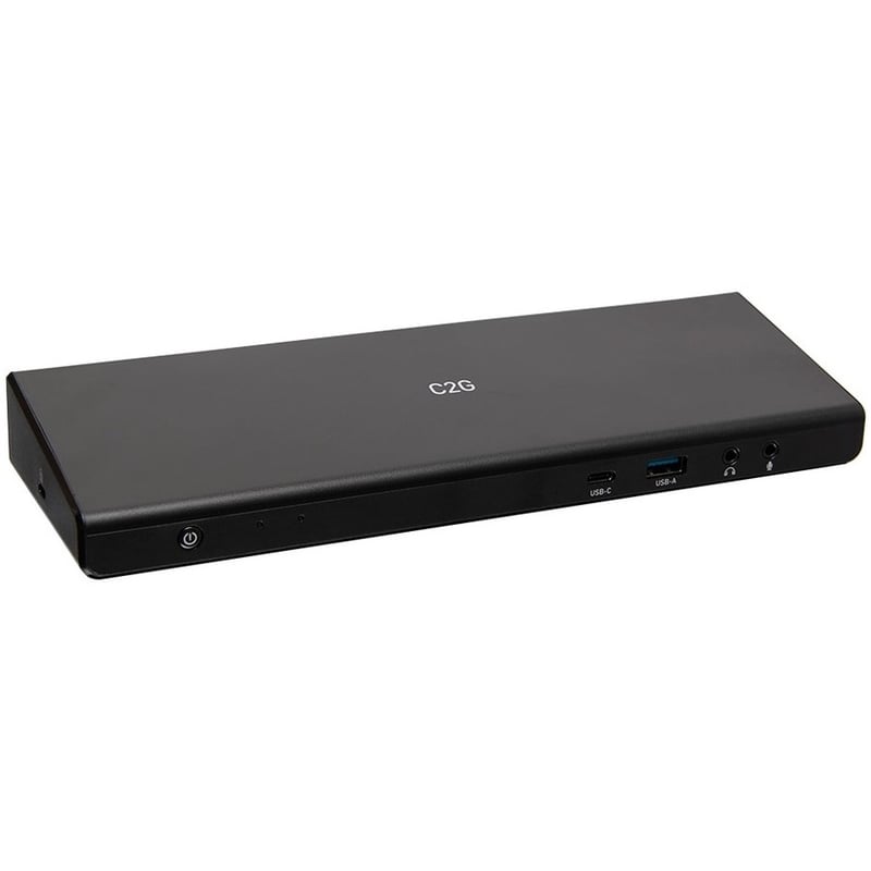 C2G USB C Triple Monitor Docking Station, HDMI, DisplayPort, Ethernet, USB - 85W Power Delivery - TAA Compliant - Thumbnail 1